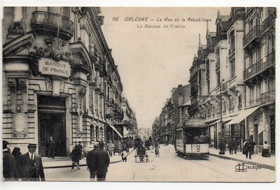 Theme THE BANK - the BANQUE DE FRANCE - POSTCARD 45 - ORLEANS 3