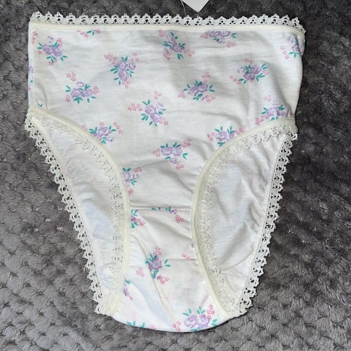 Vtg 90s St Eve For Kids Girls Crop Top & Panty Sz S 4-6 Cotton White Floral - Picture 3 of 8