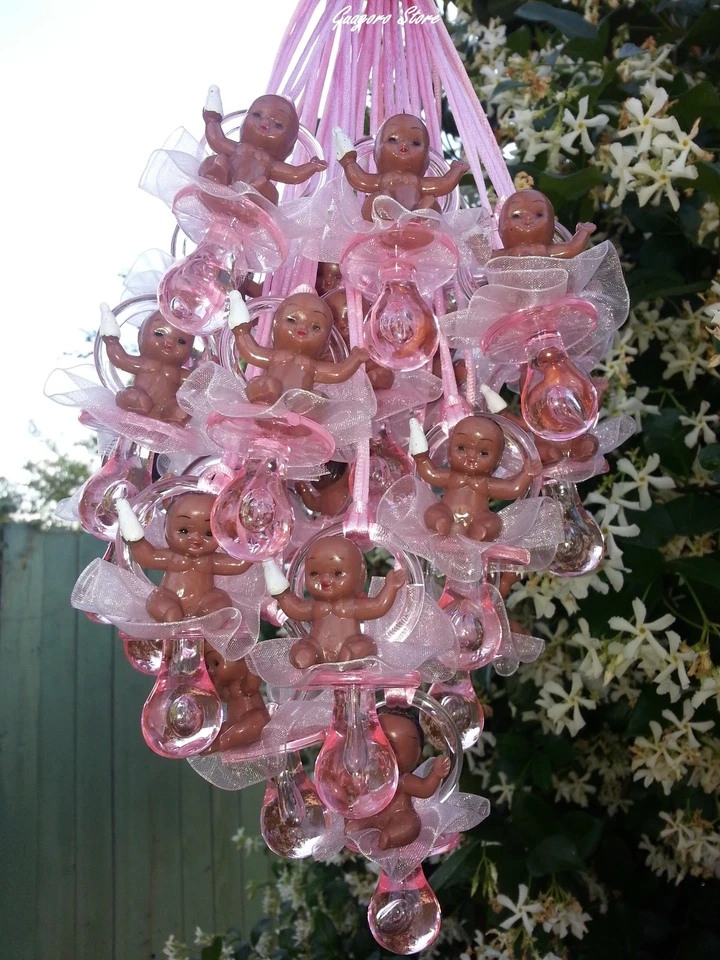 Pacifier Necklaces African American Baby Shower Game Favors Prizes U-Pick Colors - Image 2 of 4