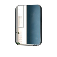 40-80cm Glass Mirror Metal Frame Wall Mount Mirror for Bathroom Bedroom Entryway