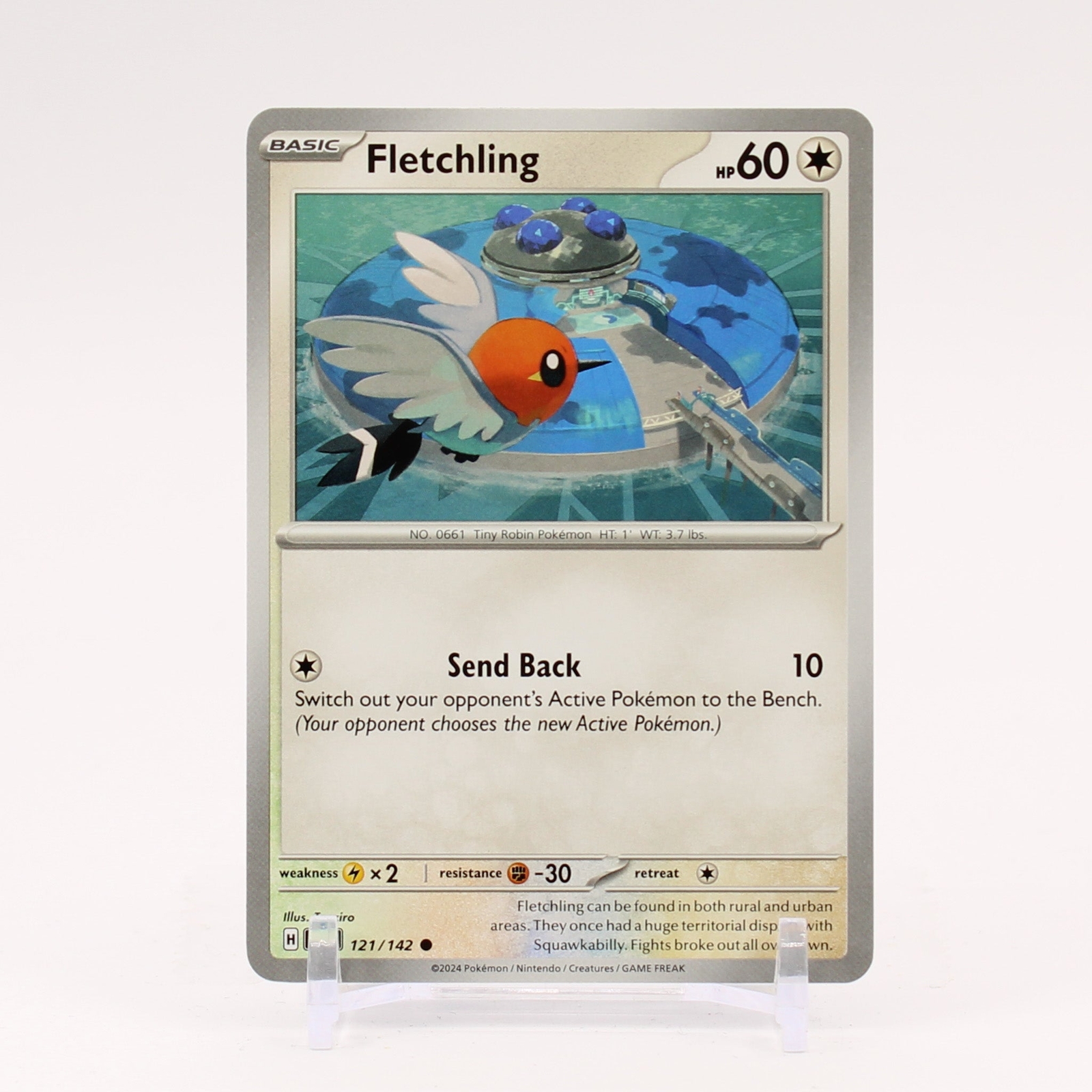 Fletchling - 121/142 Stellar Crown Pokemon - NM/MINT