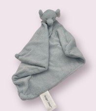 Angel Dear Small Blue Elephant Lovey Plush Baby Security Blanket Clean Washed