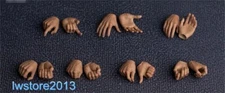 US 7 Pairs 1/6 Hands Shape Model For 12" Male Worldbox Action Figure Body Toys