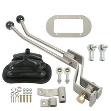 Twin-Stick Shifter NP205GM8 For GM NP205 8-Bolt Transfer Case Stainless Steel