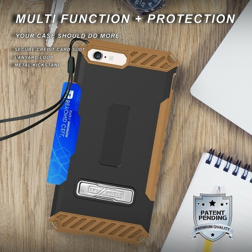 Buck Camo Shockproof Hybrid Case+Tempered Glass Cover for iPhone Model (4.7") - Picture 6 of 6