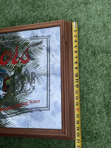 Vintage 1980 COORS Rocky Mountain Springs Lighted Mirror Beer Sign Wall 25 X 20 - Picture 15 of 24