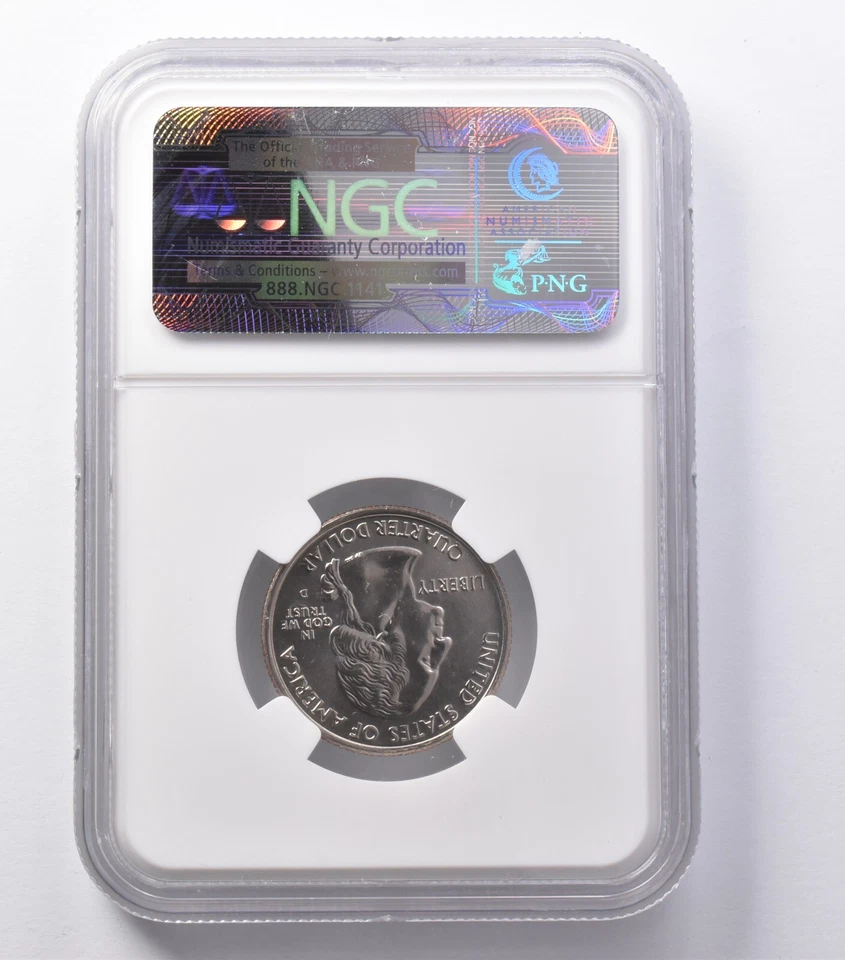 MS67 2008-D Washington State Quarter Oklahoma NGC *5374 - Image 2 of 3