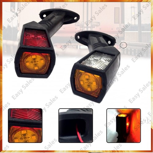 2x Begrenzungsleuchten Positionsleuchten Anhänger Gelb Rot Weiß LED LKW 12V-24V - Bild 2 von 5