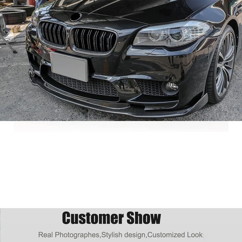 Carbon Fiber Front Grille Kidney Dual Line For BMW 5 Series F10 F11 F18 M5 14-17 - Picture 2 of 12