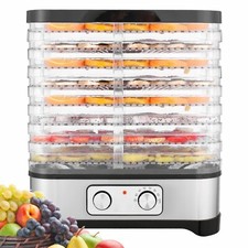 Dörrautomat Dörrgerät Dörrapparat Gemüse Fleisch Obst 8 Etagen 400W Edelstahl
