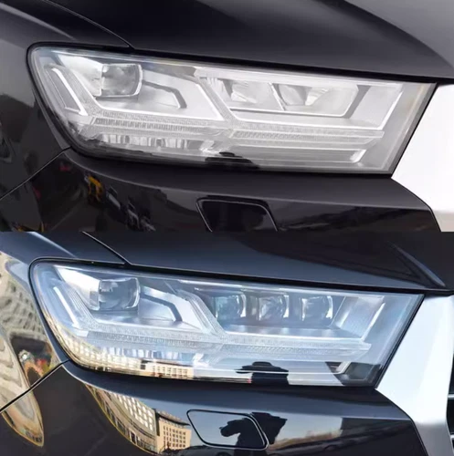 For Audi Q7 2016 -2019 Headlight Headlamp Clear Lens L+ R Cover 2Pcs pair - Picture 7 of 7