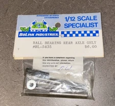 1/12th Scale VINTAGE BOLINK Ball Bearing Rear Axle only BL-5435 NIP