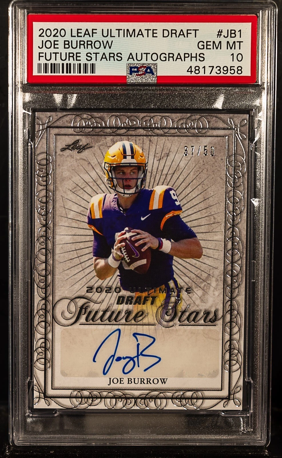Joe Burrow Leaf Ultimate Draft Future Stars Autographs #JB1 Base