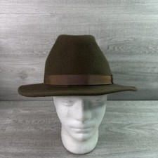 Vintage Unbranded S/M Gentlemen  s Brown Fedora Felt Hat