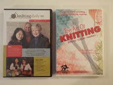2 DVD-KNITTING DAILY TV-SERIES 900-EPISODES 1-13-NEW  THE ART OF KNITTING-MINT 