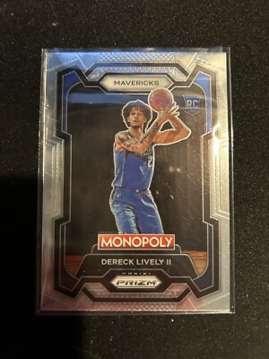 2023-24 Panini Prizm Monopoly Dereck Lively II Base RC #24 Mavericks