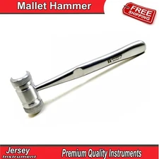 Dental Bone Mallet Hammer Bone Grafting Crusher Mead Head Implant Surgery Tools