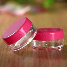 10pcs Cosmetic Round Empty Jar Pot Eyeshadow Makeup Bottle Face Cream Container