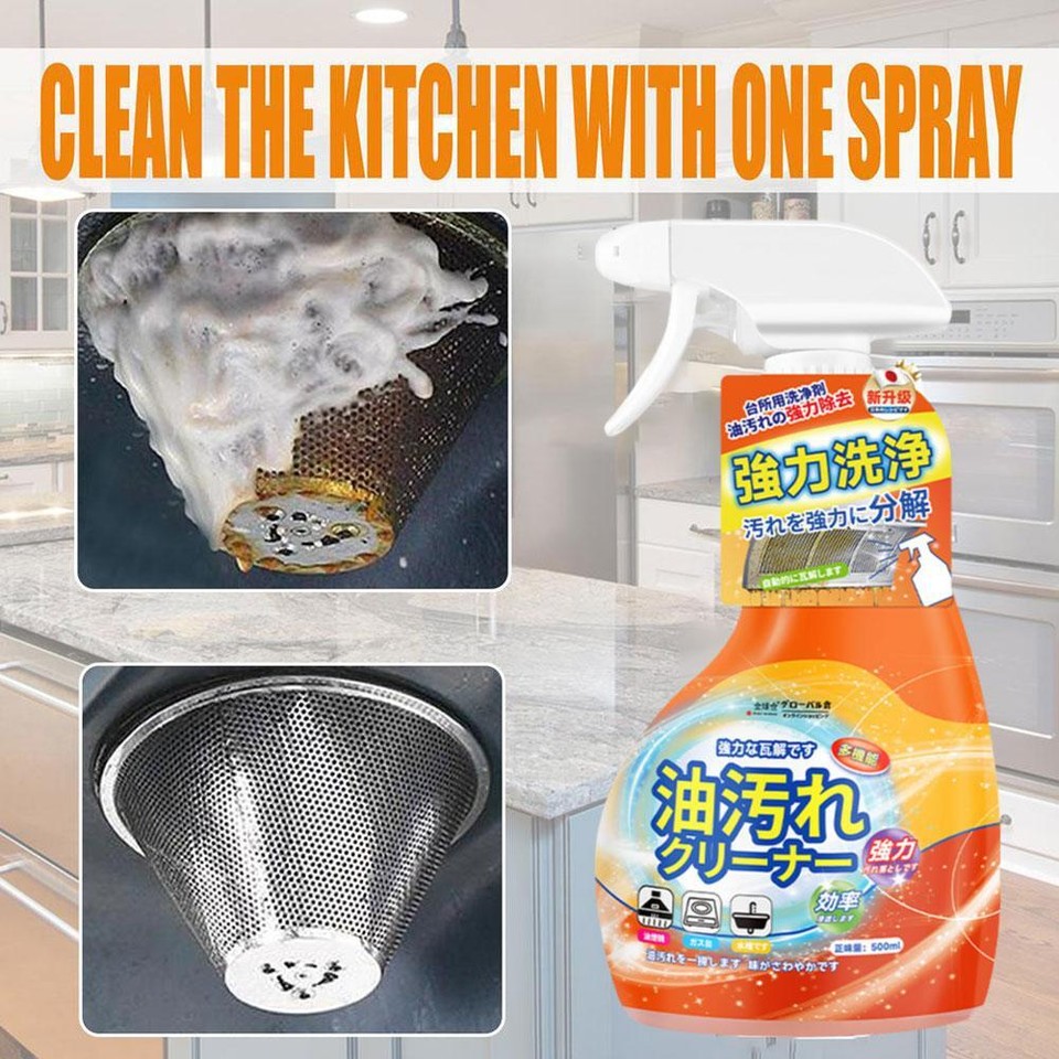 MultiPurpose Kitchen Stove Grease Cleaner for Range Hoods, Exhaust