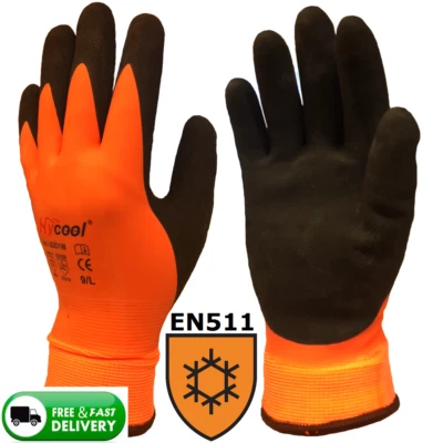 THERMAL WATERPROOF WORK GLOVES, FULL COATED, WONDER GRIP PALM. THERMO PLUS. 338