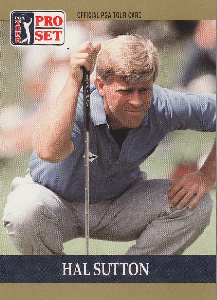 FREE SHIPPING-MINT-1990 PGA Tour Pro Set Hal Sutton #49 PLUS BONUS CARDS