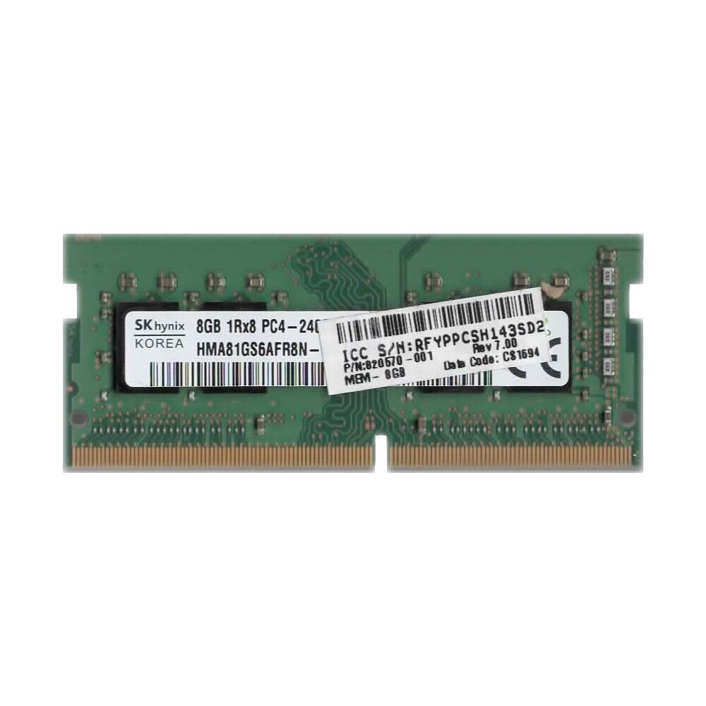 SK Hynix 8GB 1Rx8 PC4-2400T-SA1-11 DDR4 SODIMM SDRAM RAM SK Hynix 8GB 1Rx8 PC4-2400T-SA1-11 DDR4 SODIMM SDRAM RAM