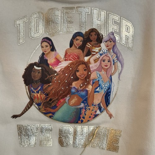 Baby Gap x Disney The Little Mermaid Girls 6-12M Ivory Graphic Sweatshirt NEW - Picture 3 of 10
