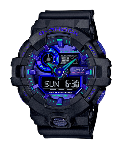 Casio G-SHOCK GA700VB-1A Men's XL Ana-Digi 3D Neo Virtual World Black Watch - 第 1/2 張圖片