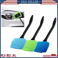 3 Pack Window Windshield Cleaning Tool Microfiber Car Wiper Glass Brush New