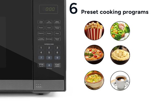 Kogan 34L Microwave with Mirror Finish (Black), Black Mirror Finish, Microwaves, - Picture 3 of 5