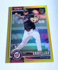 2026 Topps Series 1 Andry Lara RC Yellow Rainbow Foil /399 Rookie
