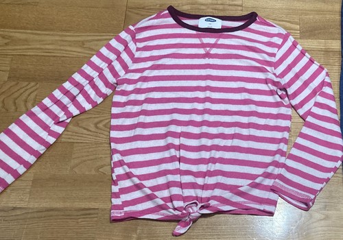 Girl's Old Navy Outfit Size 8 - Pink Striped Sweater w/Ballerina Jeggings EUC - Picture 2 of 7