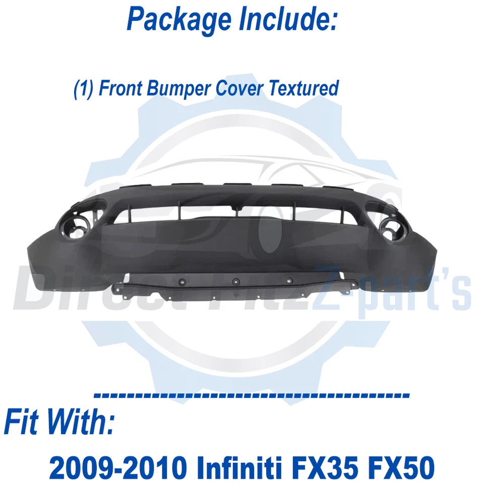 Cubierta de parachoques delantero texturizada para Infiniti FX35 FX50 2009-2010 Foto 2 de 4