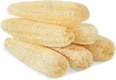 6 Pack Natural Loofah Sponge 15.7 Inch for Kitchen Bath & Body Scrub Organic Exf