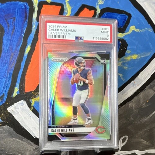 New ListingPanini 2024 Prizm Rookie Caleb Williams Silver Prizm #301 PSA 9 Chicago Bears