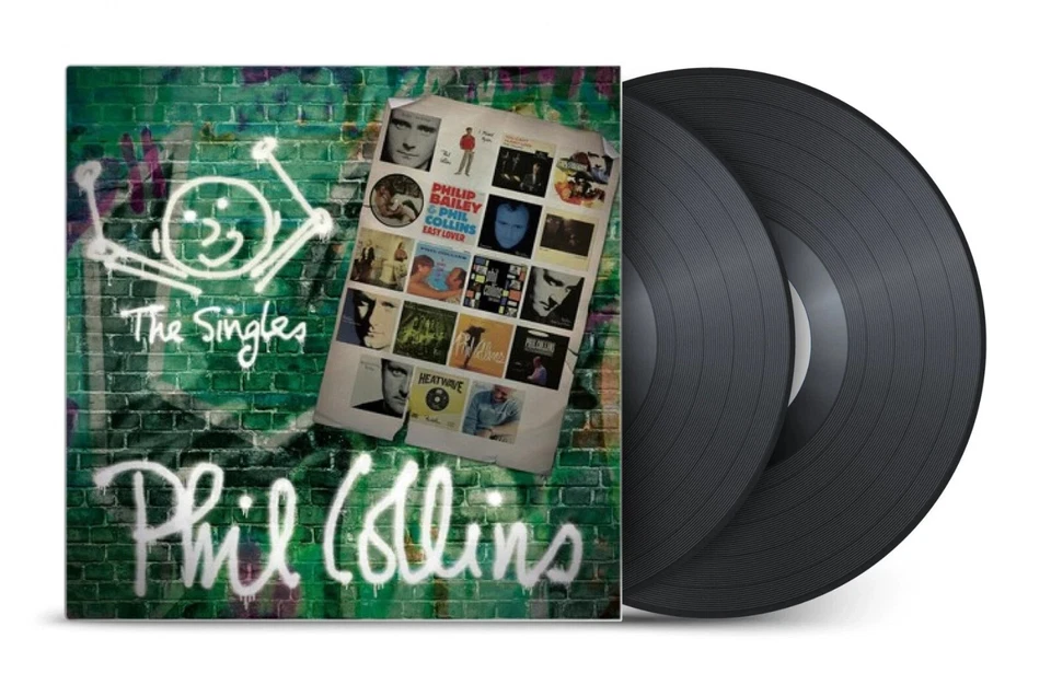 Phil Collins The Singles Black Colored Vinyl 2xLP 2018 Atlantic Sealed - Imagem 2 de 3