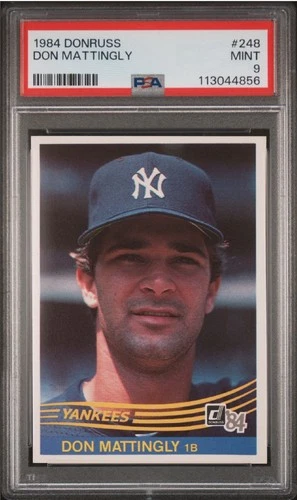 New slab - Don Mattingly DONRUSS Rookie #248- Yankees -PSA 9