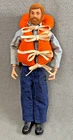 VTG Hasbro Gi Joe Adventure Team 12" Figure Red Flocked Hair 1970's