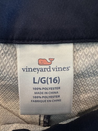 Vineyard Vines Unlined Swim Board Shorts Boys L (16) Blue Striped - Picture 5 of 5