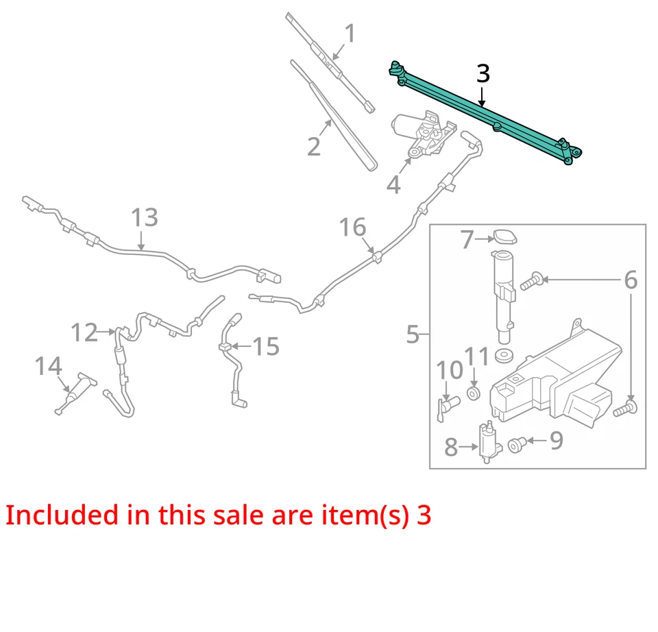 Ford Expedition 2018 limpiaparabrisas transmisión OEM 33 k millas - LKQ412878880 Foto 4 de 4