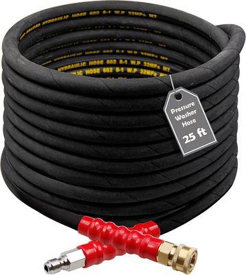 #ad #ad 25FT Pressure Washer Hose with 3 8 Inch Quick Connect High Tensile Wire Braided $59.99