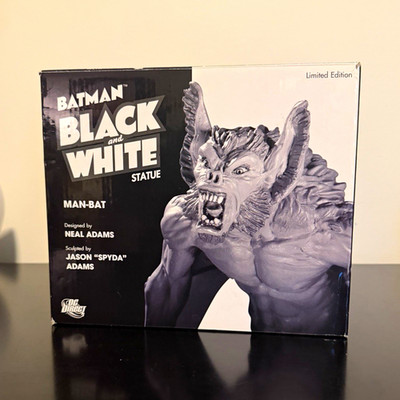 DC Direct Batman Black & White Series Man-Bat Porcelain Statue Neal Adams LE