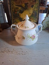 sucrier -  Vieux Paris ? - Porcelaine decor  fleurs rehaussées