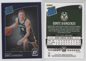 2018-19 Panini Donruss Optic Rated Purple Prizm Donte DiVincenzo #164 Rookie RC