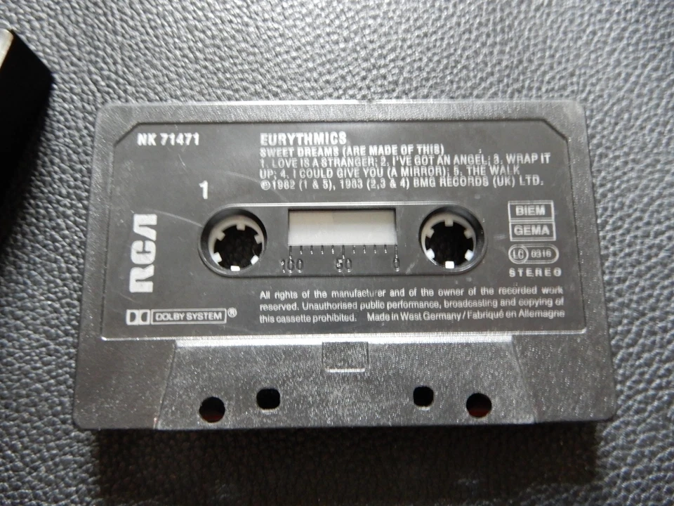 EURYTHMICS - SWEET DREAMS ARE MADE OF THIS - CASSETTE TAPE (LOVE IS A STRANGER) - Image 3 of 4