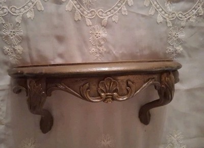 Vintage Florentine Style Ornate Gold Wall Shelf 1983 Burwood 2625 USA 12 