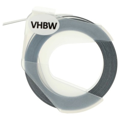 3D Schriftband für Dymo Office-Mate II 154000 Weiß/Schwarz 9mm 3m