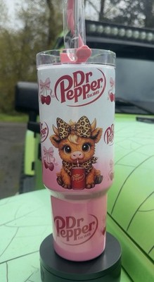 40oz Stainless Steel Tumbler -Dr. Pepper-Dr.Pepper Lovers Gift Handcrafted Soda