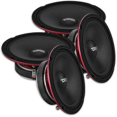 4x DS18 6.5'' Midrange Speaker - 200W Rms 4-ohm PRO-SM6.4 Water Resistant Cone