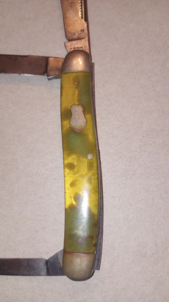 Rare Remington 1920s/30s R3975 3 Blade Stockman Pyremite Handle Pocket Knife - Image 3 of 4